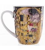 Gustav Klimt Bučinys porcelianinių kavos puodelių rinkinys su dėžute