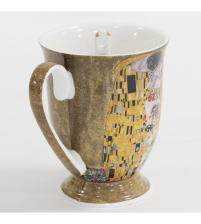 Gustav Klimt Bučinys porcelianinių puodelių rinkinys su dėžute