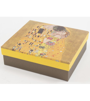 Gustav Klimt Bučinys porcelianinių puodelių rinkinys su padėkliukais